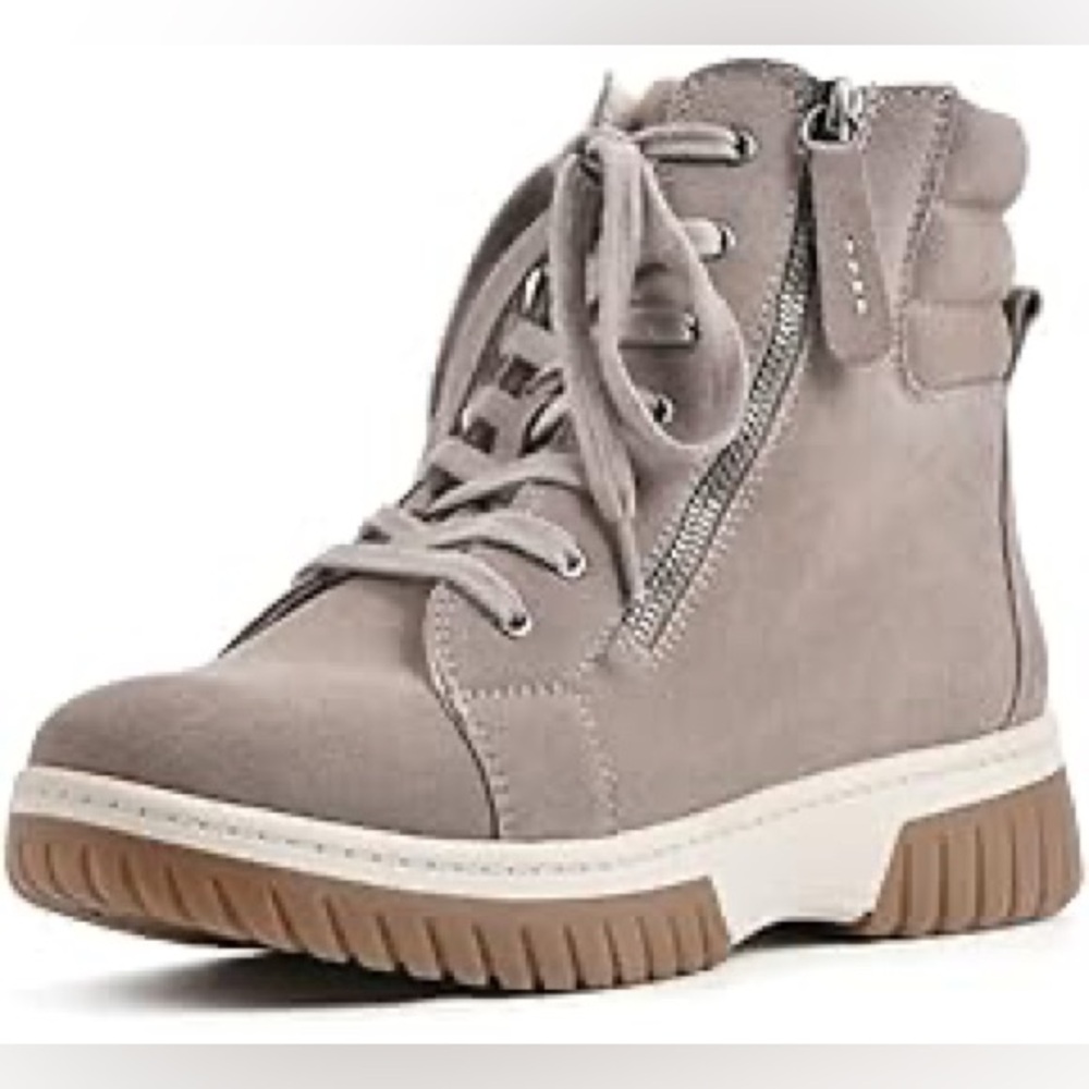 NEW white mountain sneaker boots, sz 8